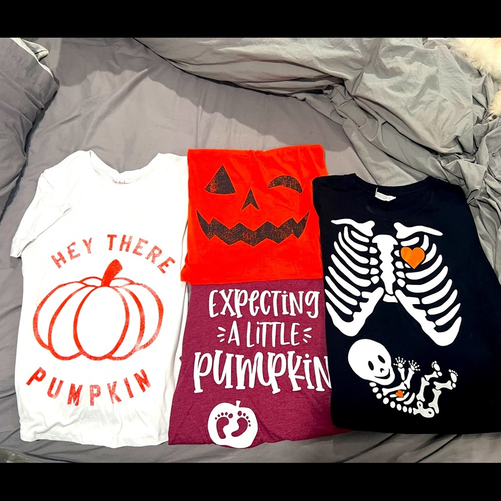 Fall Halloween maternity tops XL